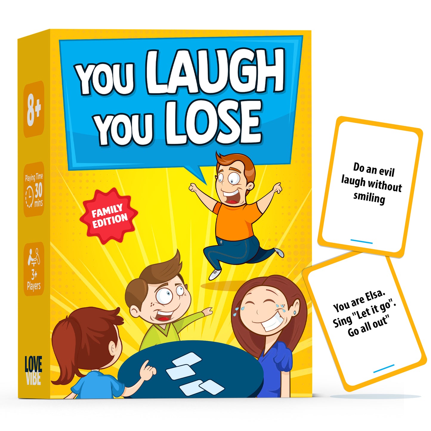 You Laugh You're Lose - The Official Family Game Where If You Laugh, You Lose. Great for Big Groups & Kids