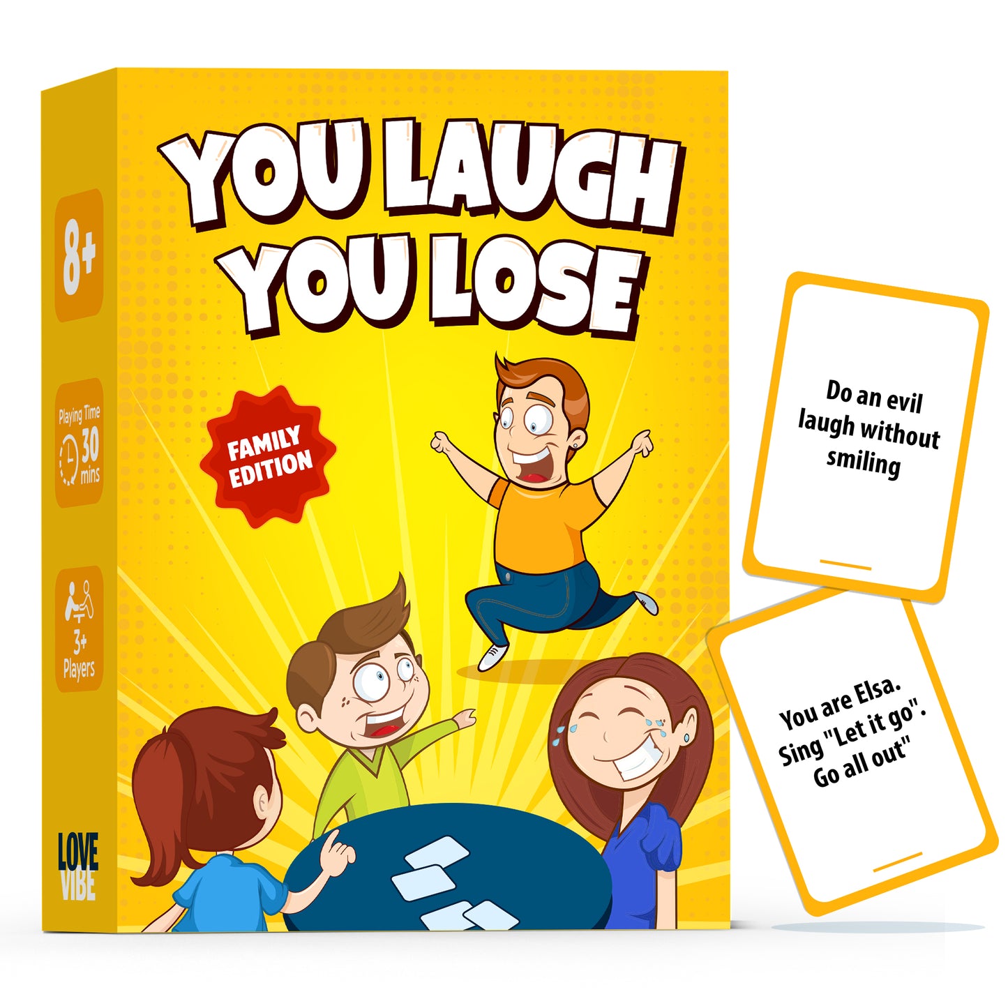 You Laugh You're Lose - The Official Family Game Where If You Laugh, You Lose. Great for Big Groups & Kids