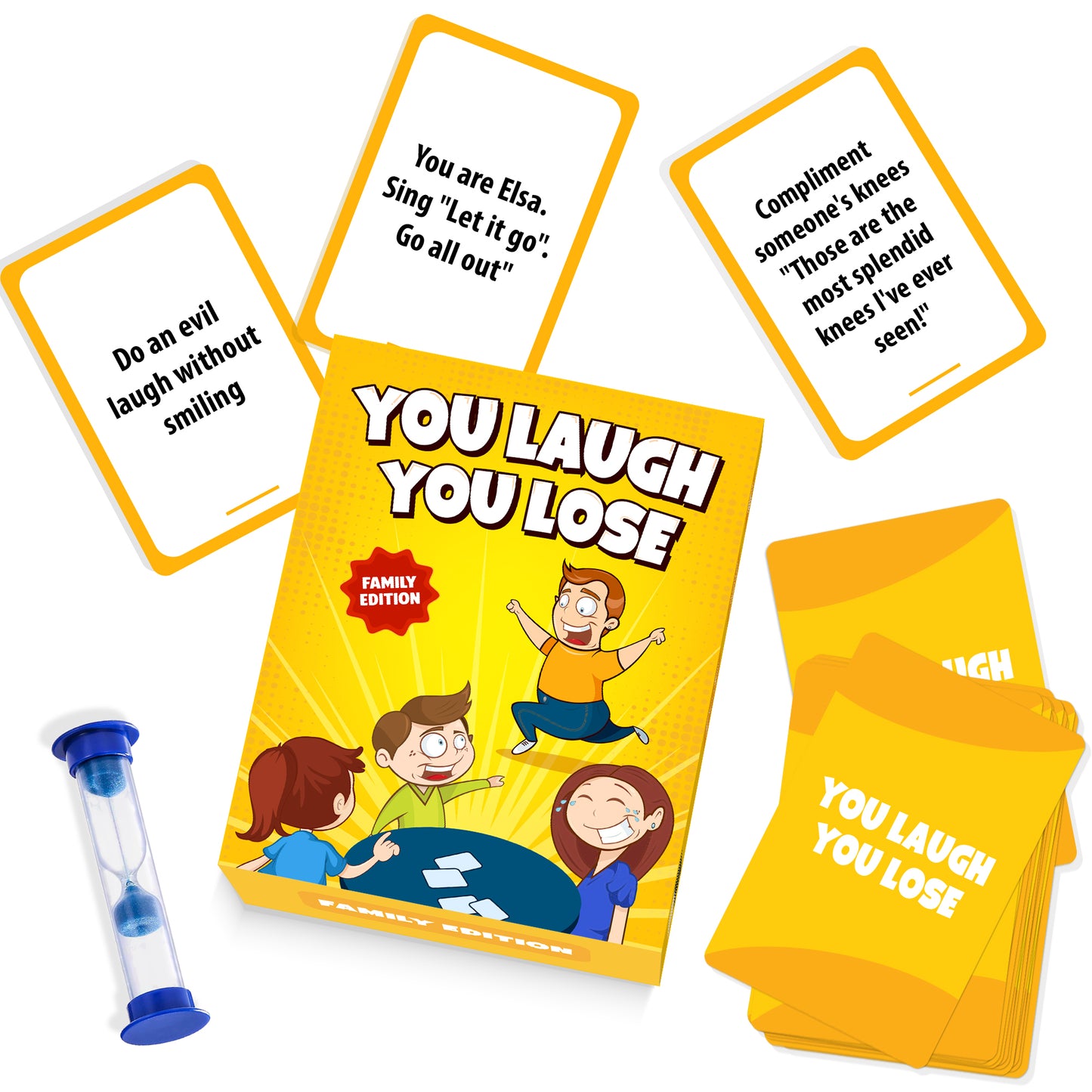 You Laugh You're Lose - The Official Family Game Where If You Laugh, You Lose. Great for Big Groups & Kids