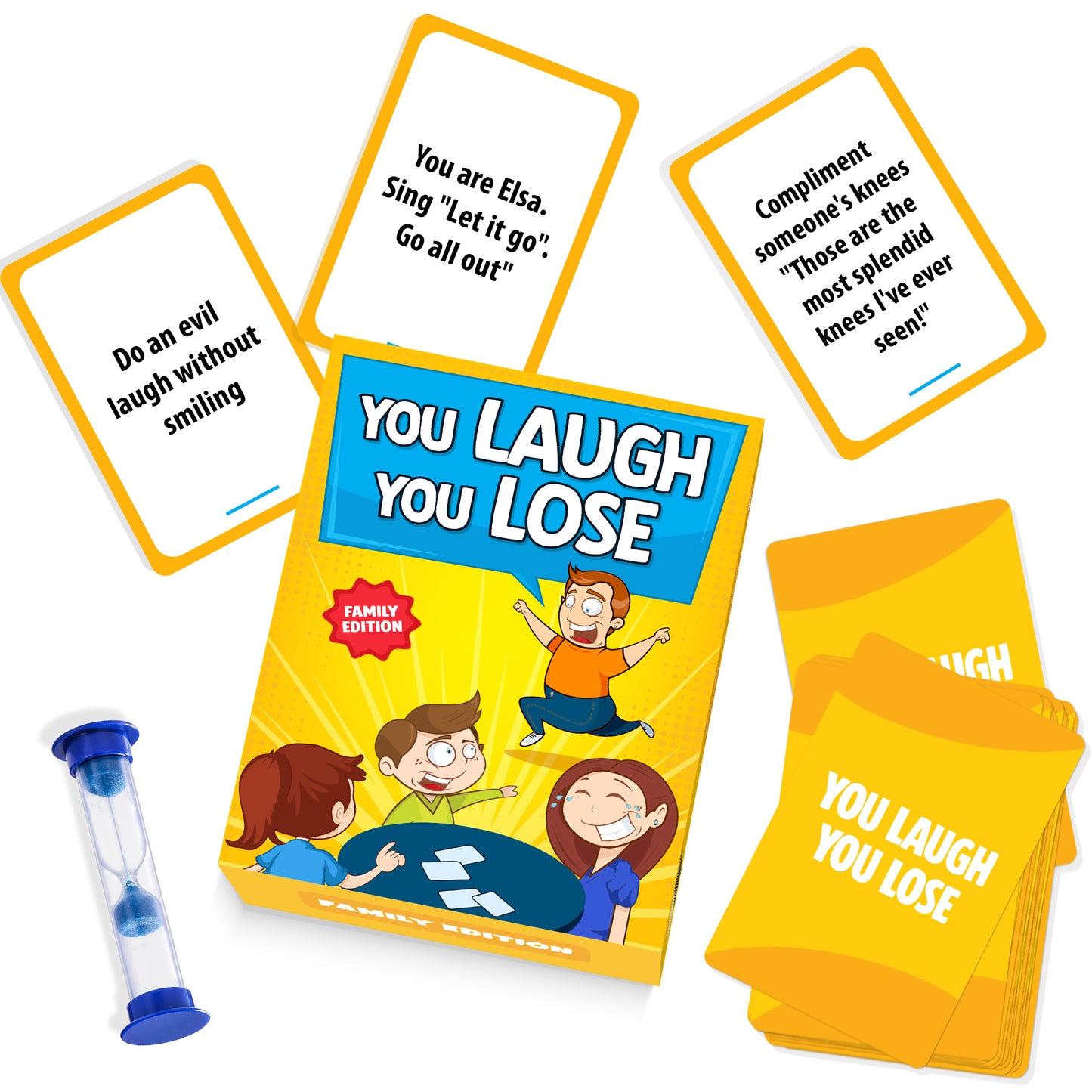 You Laugh You're Lose - The Official Family Game Where If You Laugh, You Lose. Great for Big Groups & Kids