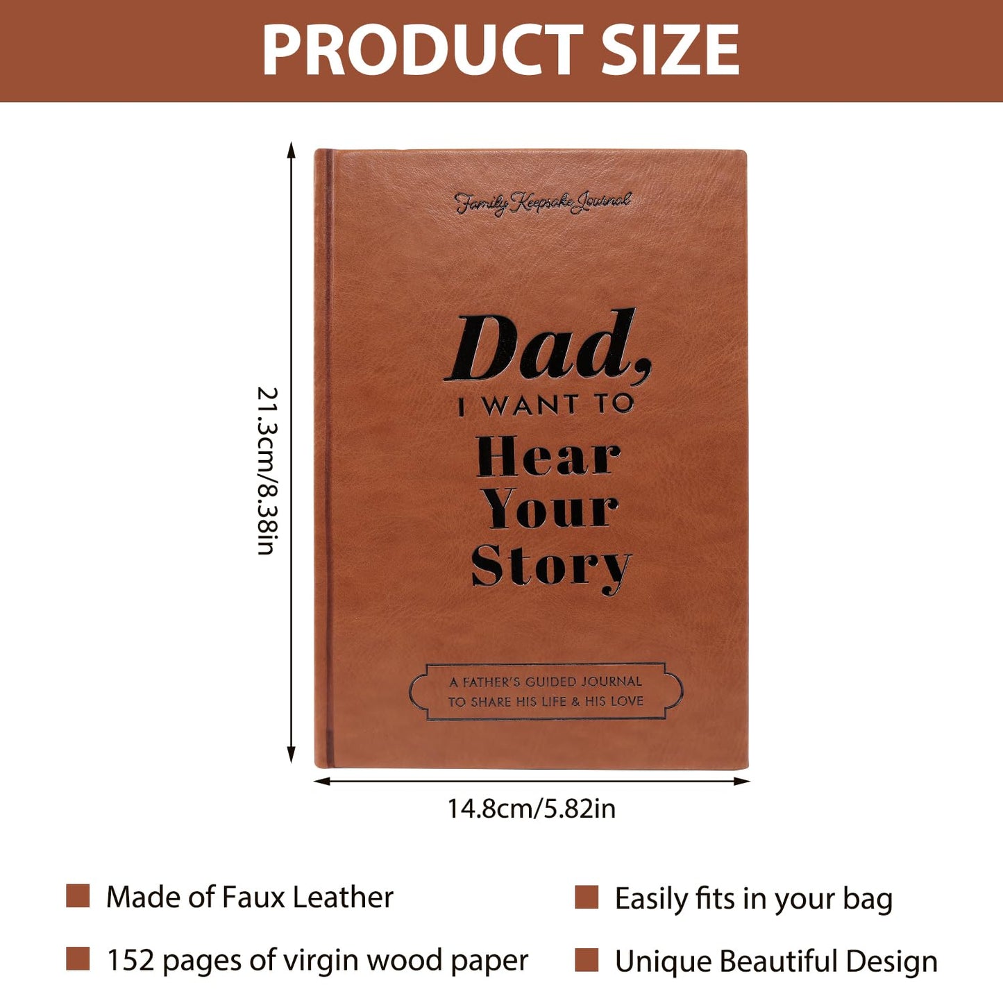 Dad, What Is Your Life Story? A Father’s Guided Journal To Share His Life & His Love - FB086