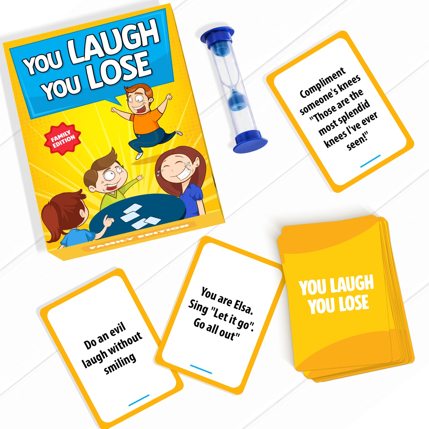 You Laugh You're Lose - The Official Family Game Where If You Laugh, You Lose. Great for Big Groups & Kids