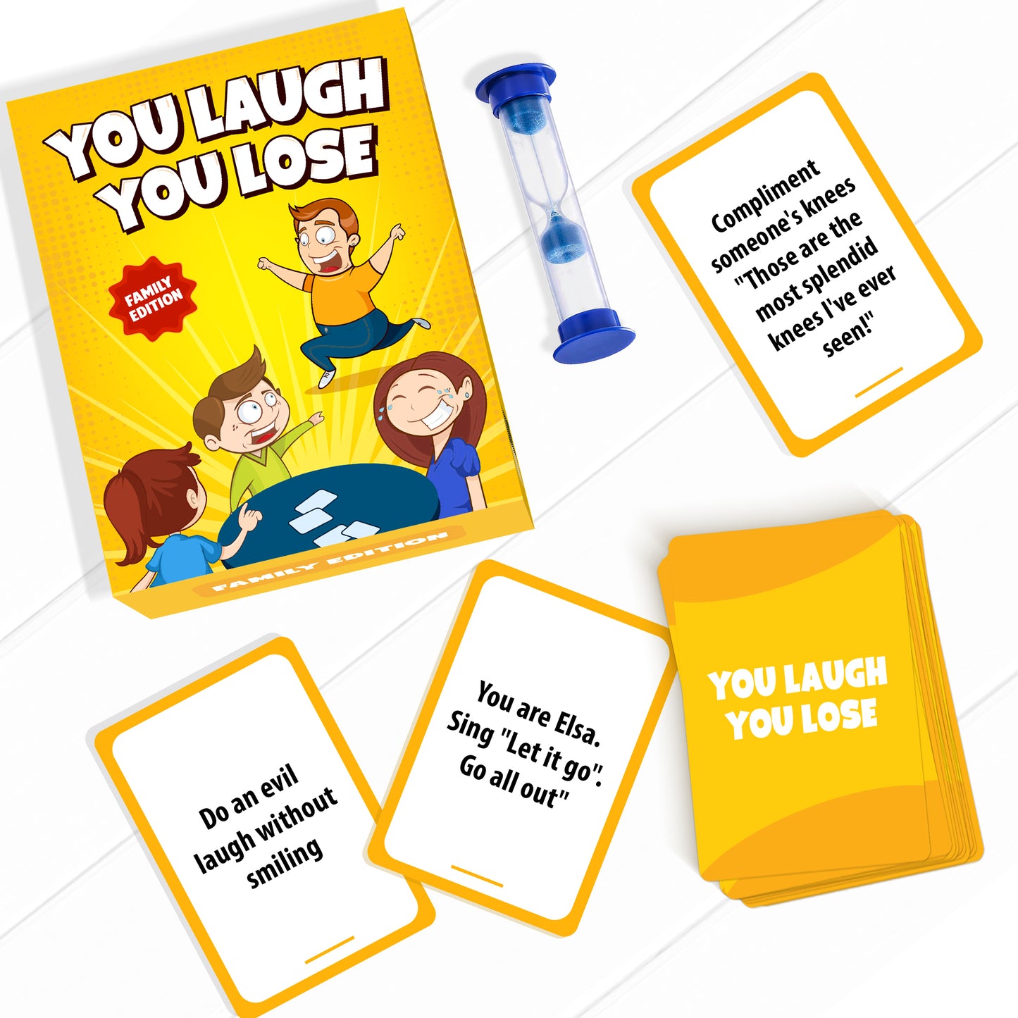 You Laugh You're Lose - The Official Family Game Where If You Laugh, You Lose. Great for Big Groups & Kids