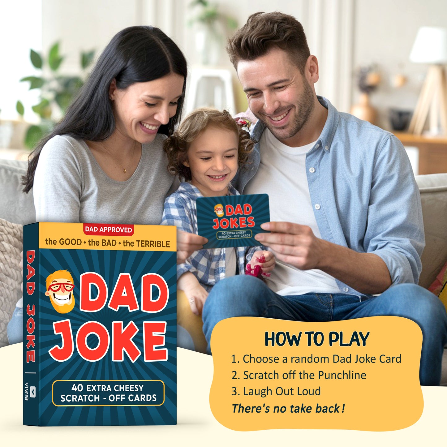 Gifts for Dad - Scratch Off Dad Jokes - Dad Gifts for Fathers Day, Funny Gifts, Dad Birthday Gift, Gifts for Husband, White Elephant Gifts for Adults, Gifts for Men, Cool Stuff - FB061