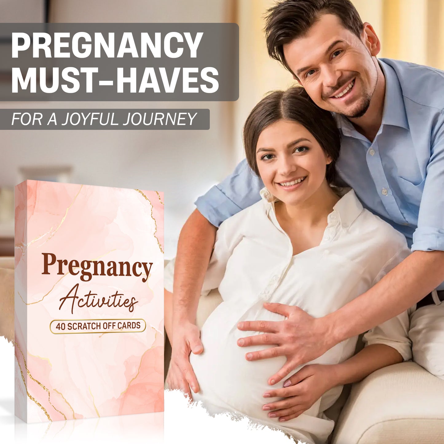 40 Fun Scratch Off Activities to do While Pregnant - Create Everlasting Memories of Your Pregnancy - Unique Gift for Expecting Mom - FB051