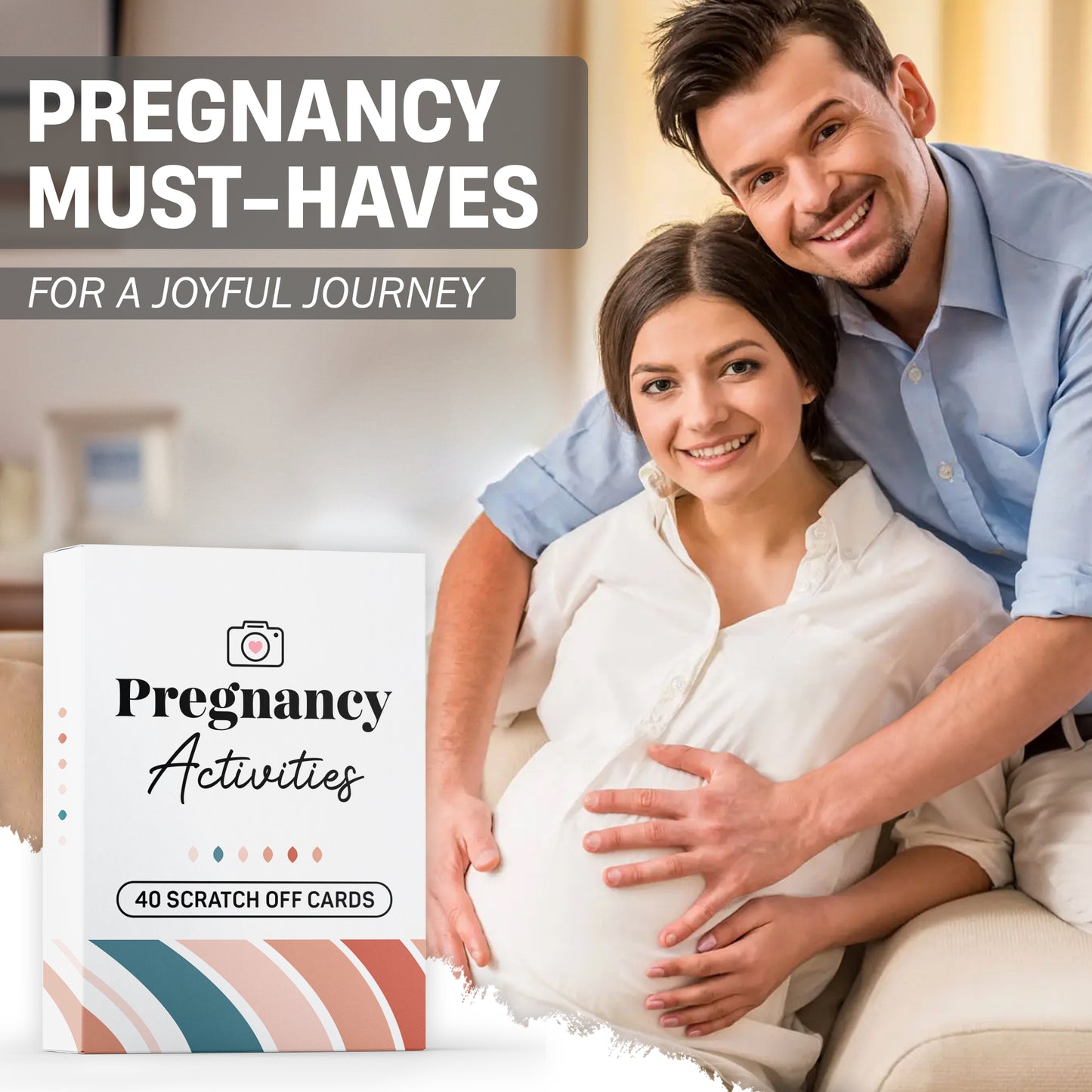 40 Fun Scratch Off Activities to do While Pregnant - Create Everlasting Memories of Your Pregnancy - Unique Gift for Expecting Mom - FB055