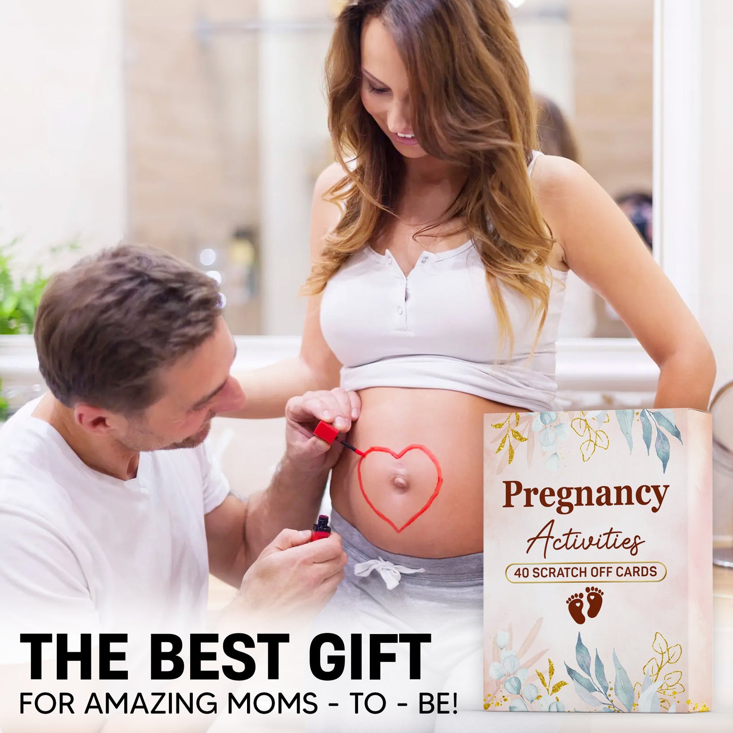 40 Fun Scratch Off Activities to do While Pregnant - Create Everlasting Memories of Your Pregnancy - Unique Gift for Expecting Mom - FB054