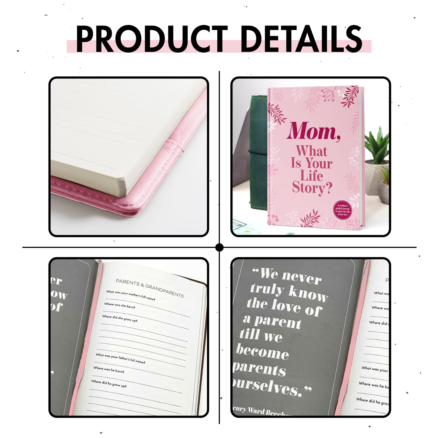 Mom, I Want to Hear Your Story: A Mother’s Guided Journal To Share Her Life & Her Love - FB089