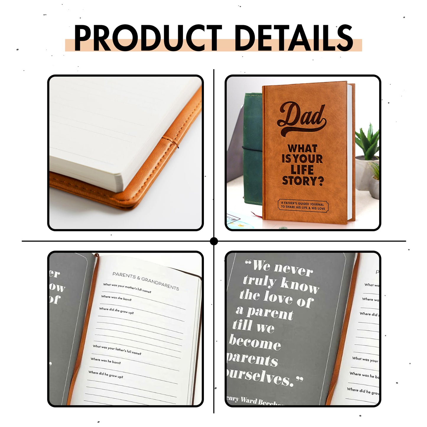Dad, What Is Your Life Story? A Father’s Guided Journal To Share His Life & His Love - FB078