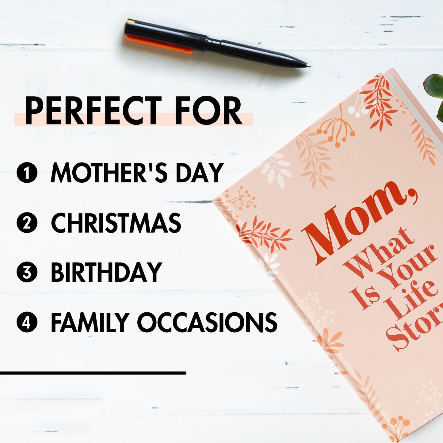 Mom, I Want to Hear Your Story: A Mother’s Guided Journal To Share Her Life & Her Love - FB091