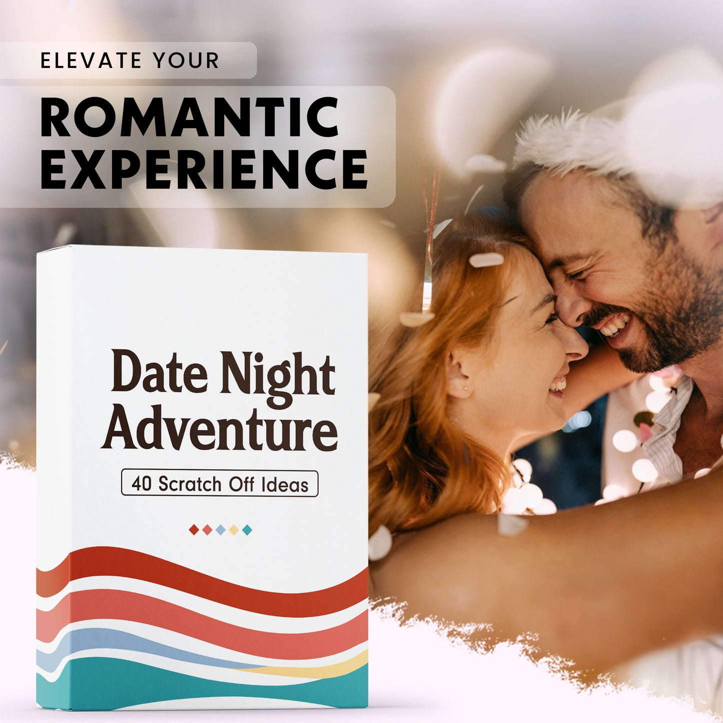 Romantic Couples Gift - Fun & Adventurous Date Night Box - Scratch Off Card Game with Exciting Ideas for Couple: Girlfriend, Boyfriend, Newlywed, Wife or Husband - FB041