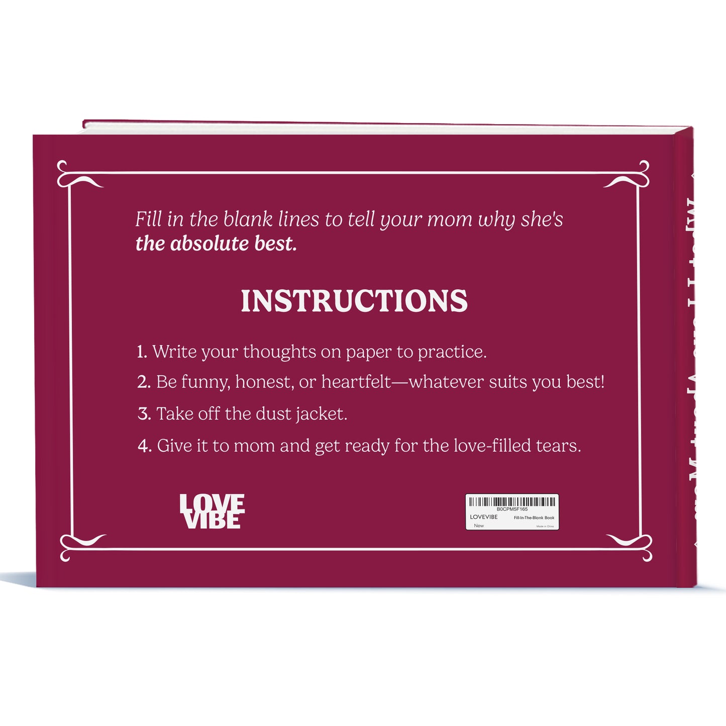 What I Love about Mom Fill with Love Fill-in-the-Blank Gift Journal FB011