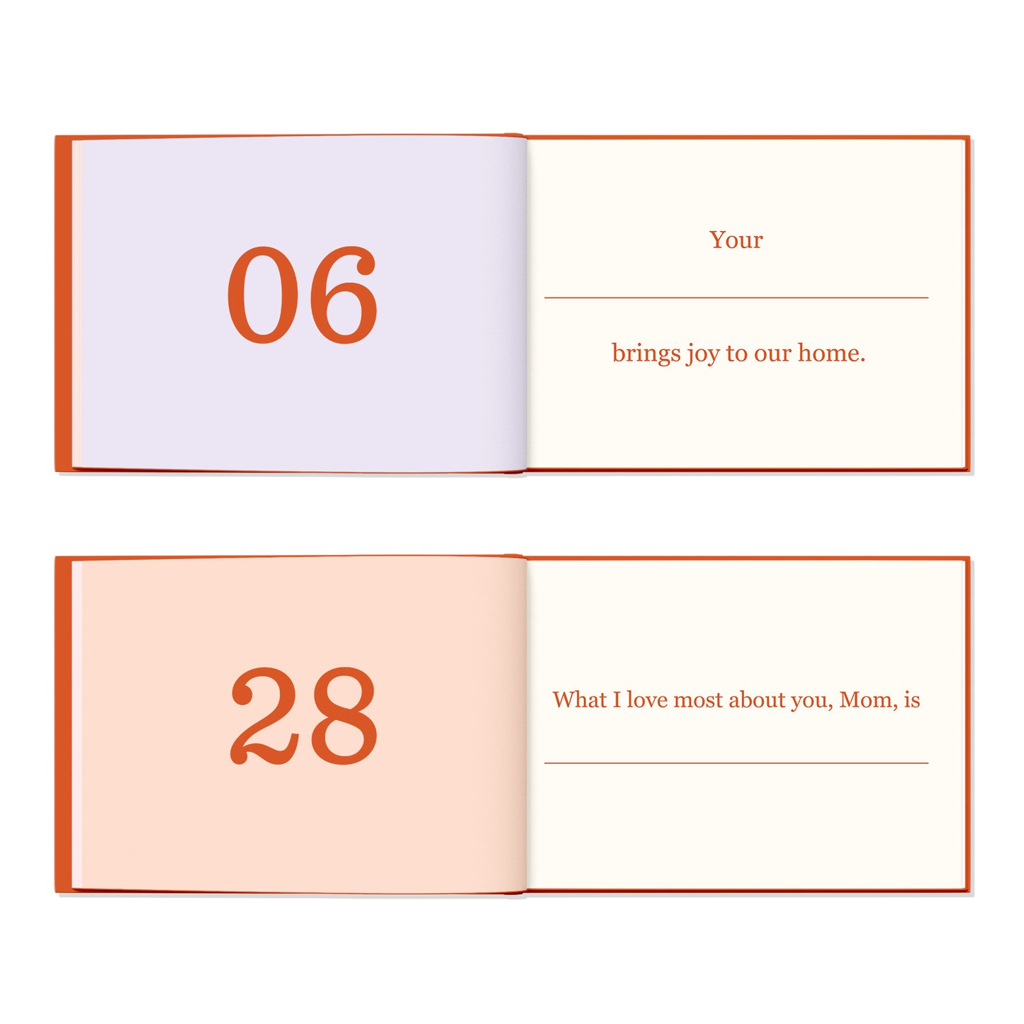 What I Love about Mom Fill with Love Fill-in-the-Blank Gift Journal FB010