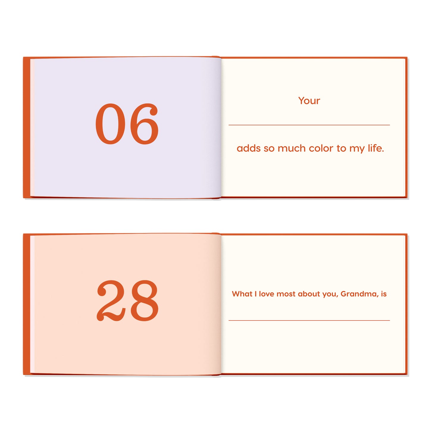 What I Love about Grandma Book - A fun, fill-in-the-blank book