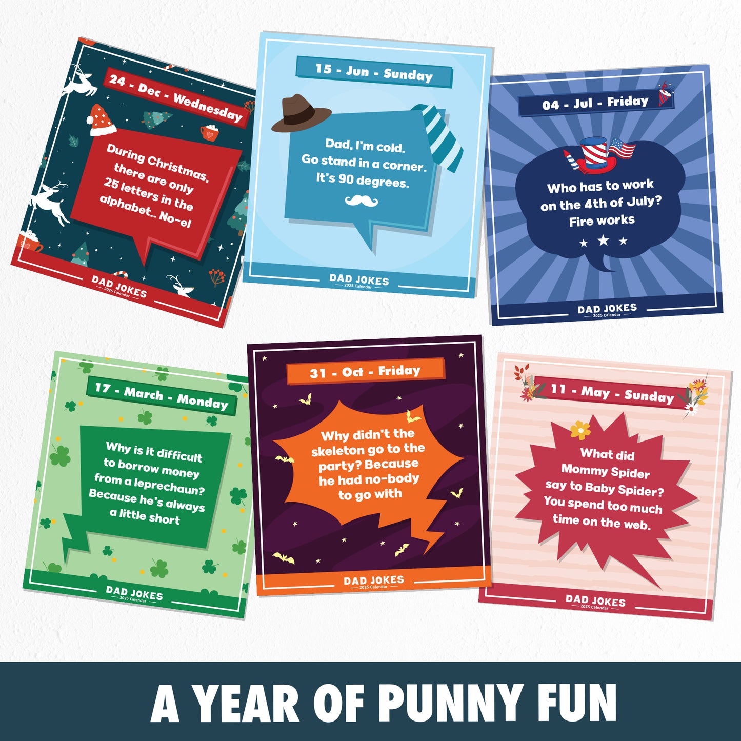 365 Days Of Dad Jokes - 2024 Calendar Vintage