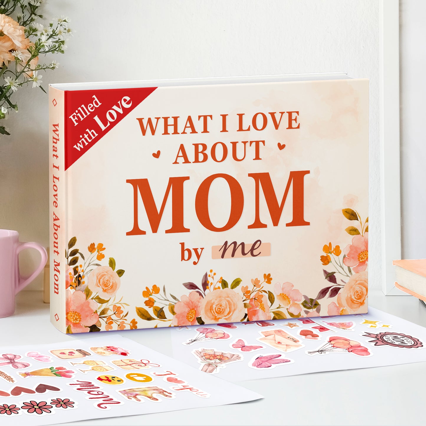 What I Love about Mom Fill with Love Fill-in-the-Blank Gift Journal FB010